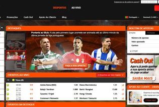The Bet.pt homepage shows available promotions and other game related information.