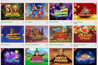 This is the list of various Unibet slots.