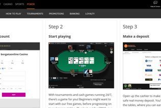 This is Borgata NJ guidebook how to download the poker in-play.