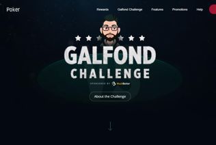 The Galfond Challenge icon invites to read more about the poker challenge. 