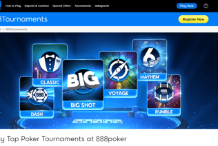 888Poker has a variety of poker tournaments