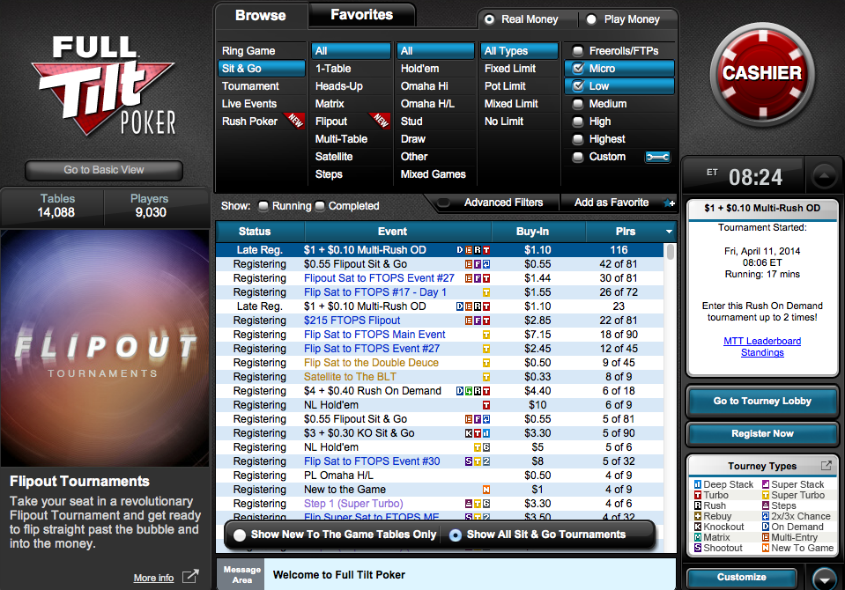 full tilt poker rounders