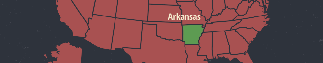 Arkansas Online Poker Map