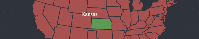Kansas Online Poker Map