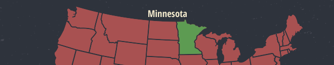 Minnesota Online Poker Map