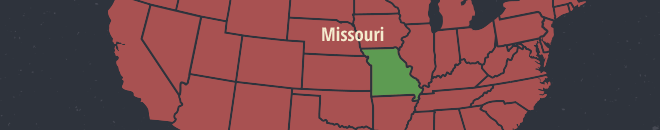 Missouri Online Poker Map