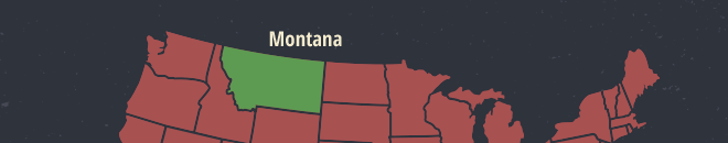 Montana Online Poker Map