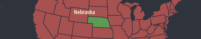 Nebraska Online Poker Map