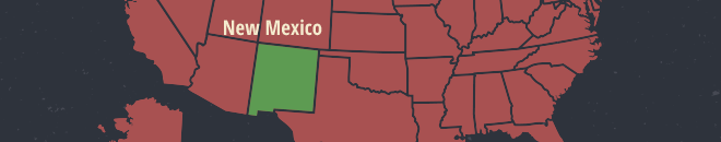New Mexico Online Poker Map