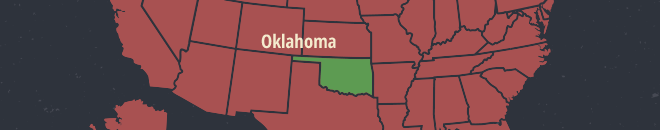 Oklahoma Online Poker Map