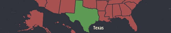 Texas Online Poker Map