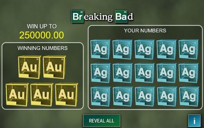breaking bad scratch card game online