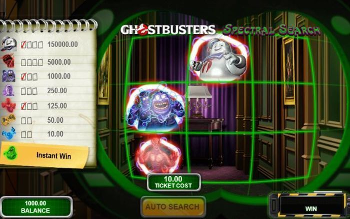 ghostbusters free scratch card game