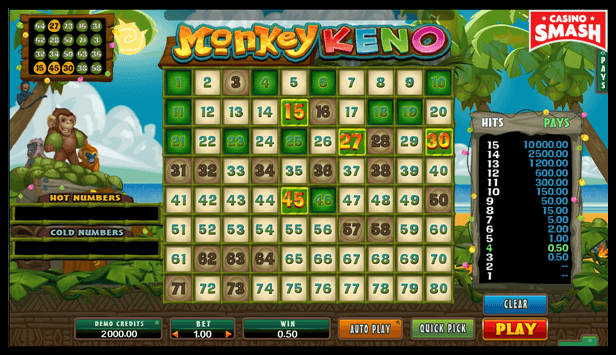 monkey keno