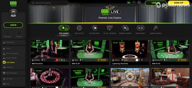 Jogos com crupi ao vivo do 888casino