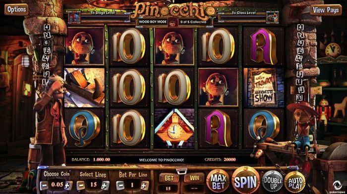 pinocchio slot game