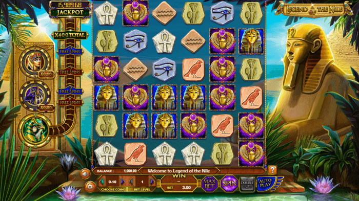 legend of the nile slot game