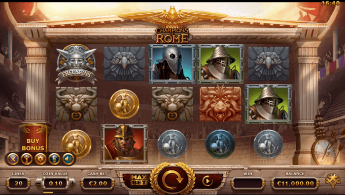 champions of rome slot game