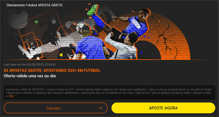Apostas grátis de futebol na 888sport Brasil