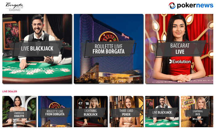 Play Live Dealer Blackjack at Borgata Casino