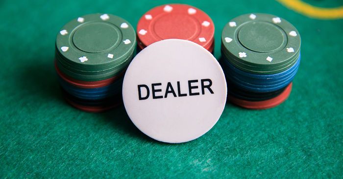 Dealer button in poker