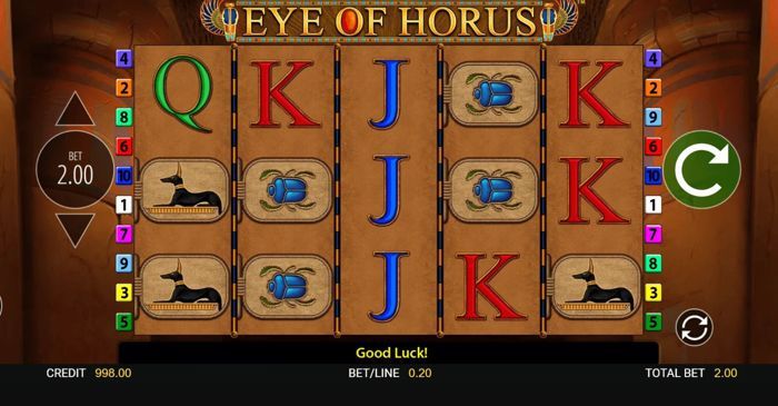 Eye of Horus Fortune Play Slot Free Demo + Review | Reel Time Gaming