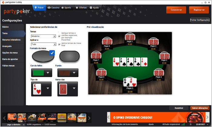 Software partypoker Brasil