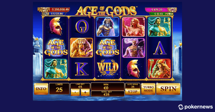 Age of the Gods Slot Reels