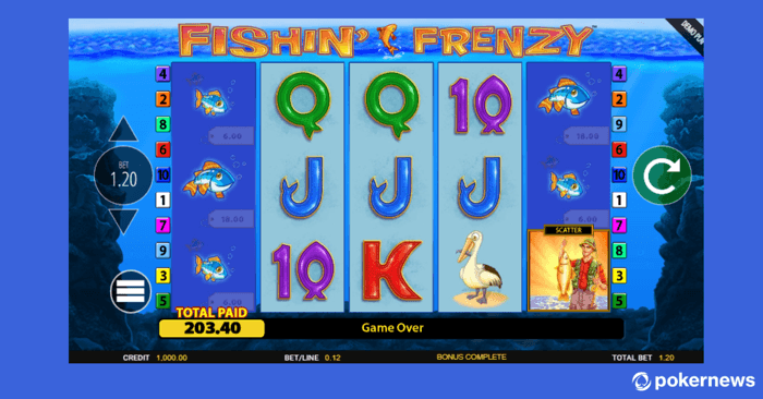 Fishin' Frenzy Slot gameplay