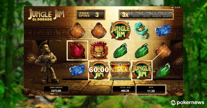 Jungle Jim El Dorado Slot Reels 