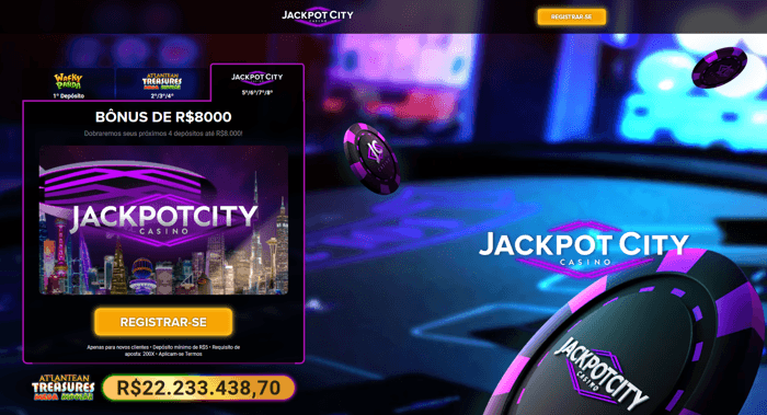 Jackpot City Casino Bonus no Brasil