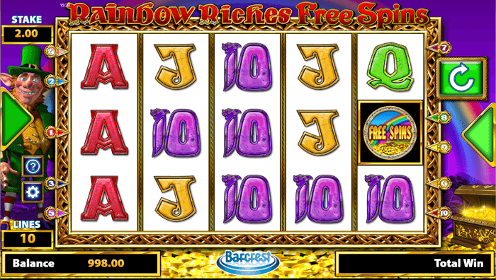 rainbow riches free spins