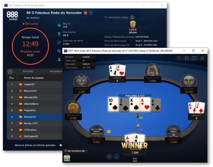 Freeroll de Poker na 888poker Portugal