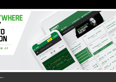 Unibet Sports Homepage